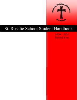 Student Handbook 2020 – 2021 School Year