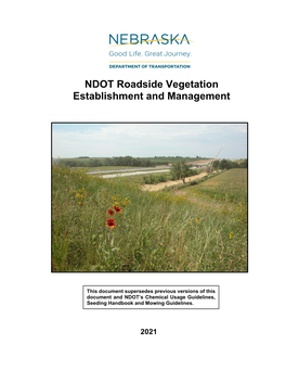 NDOT Roadside Vegetation Establishment and Management