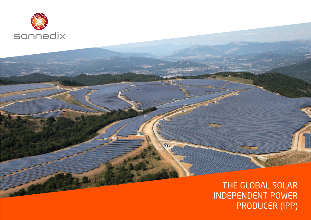 The Global Solar Independent Power Producer (Ipp) Market Who We Are Leader 01 05 in Esg