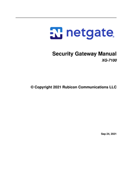 Xg-7100-Security-Gateway-Manual.Pdf