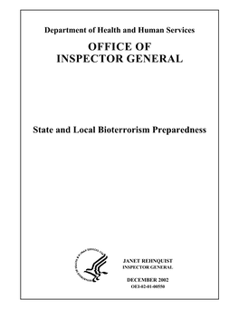 Oei-02-01-00550 Office of Inspector General
