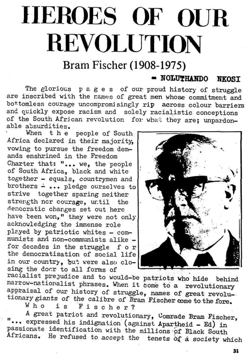Bram Fischer (1908-1975)