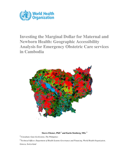 Geographic Accessibility Analysis for Emergency Obstetric Care Services in Cambodia
