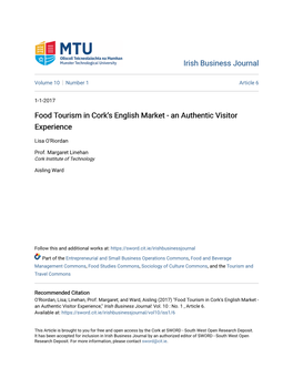 Food Tourism in Cork's English Market