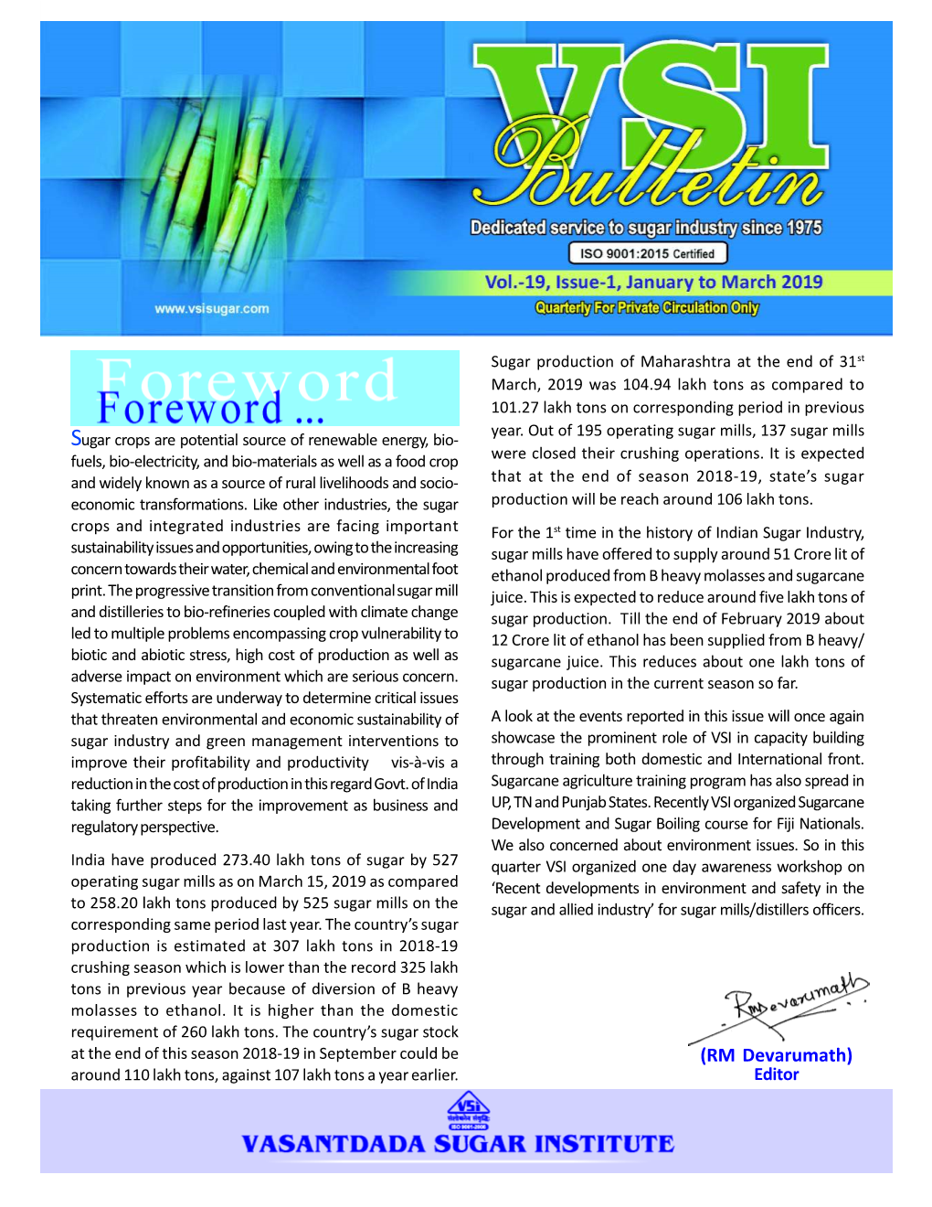 Vol.19, Issue-1, April 2019