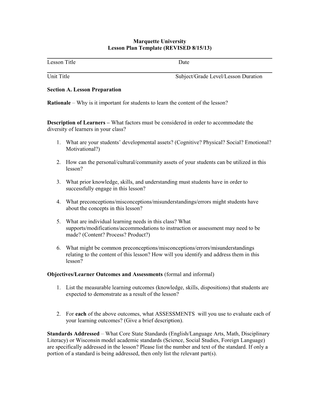 Lesson Plan Template (REVISED 8/15/13)