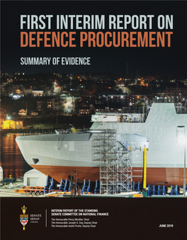 First Interim REPORT on DEFENCE PROCUREMENT SUMMARY of EVIDENCE