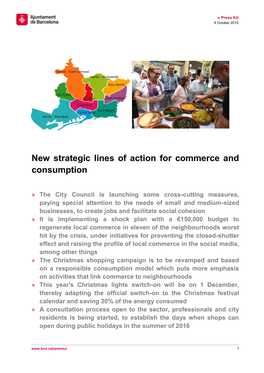 New Strategic Lines of Action for Commerce and Consumption