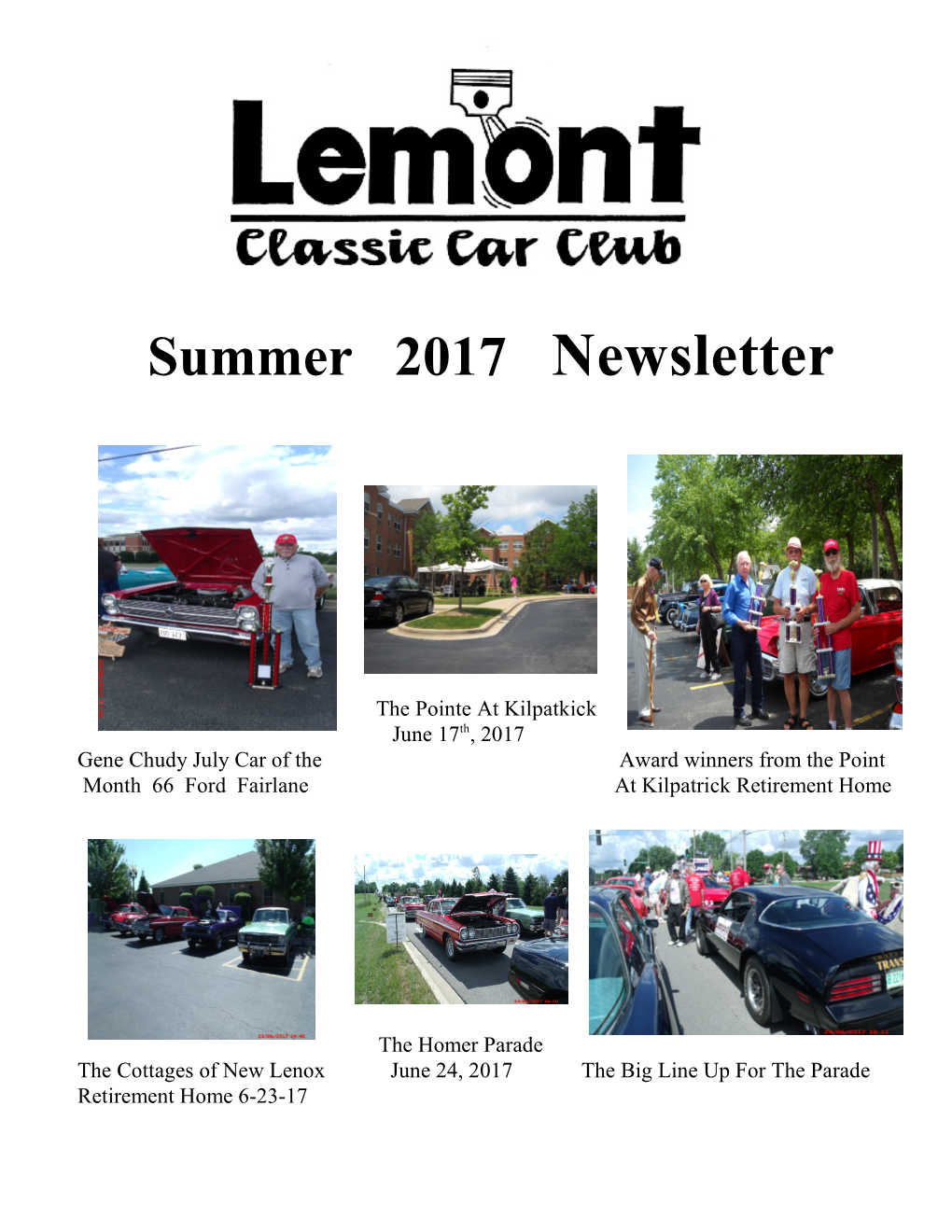 Summer 2017 Newsletter