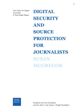 Digital Source Protection for Journalists