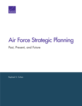 Air Force Strategic Planning: Past, Present, and Future