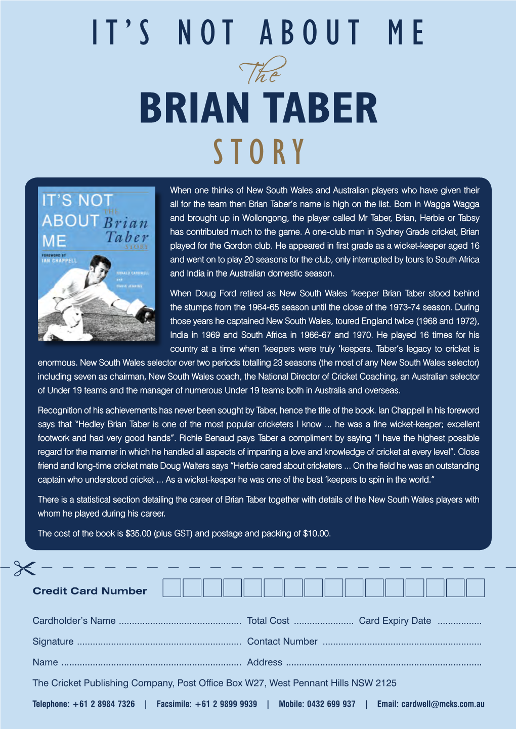 Brian Taber’S Name Is High on the List