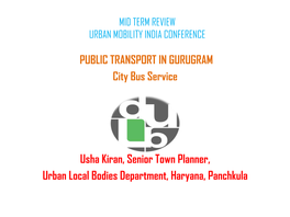 Need of Public Transport in Gurugram