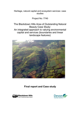 Heritage, Natural Capital and Ecosystem Services: Case Studies