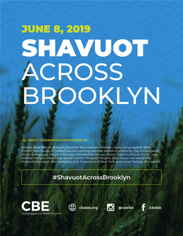 June 8, 2019 Shavuot Across Brooklyn