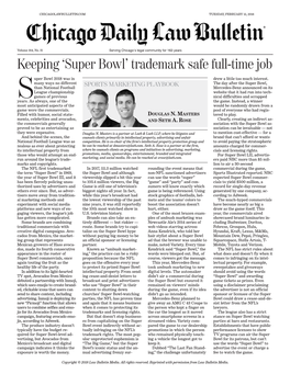 Super Bowl’ Trademark Safe Full-Time Job Uper Bowl 2018 Was in Drew a Little Too Much Interest