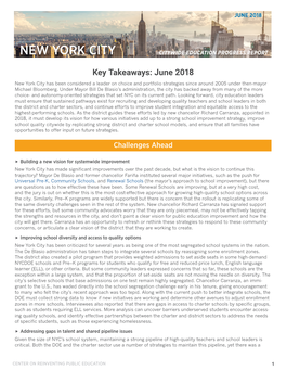 New York City Citywide Education Progress Report