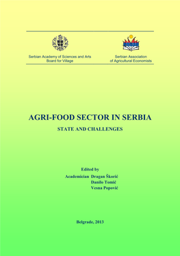 Agri-Food Sector in Serbia State and Challenges