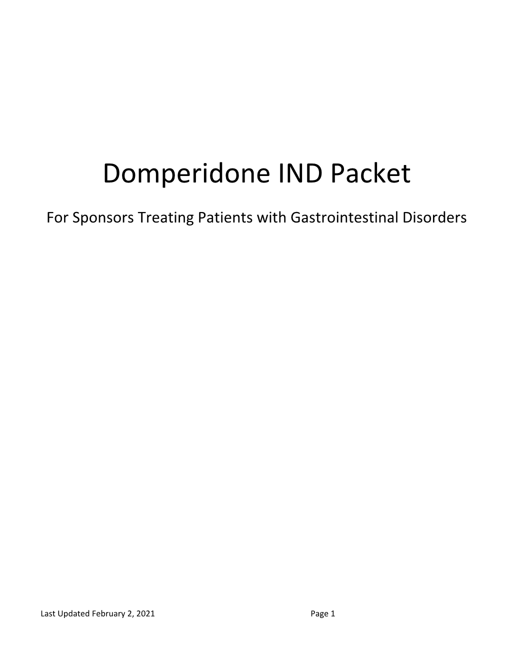 Domperidone Packet