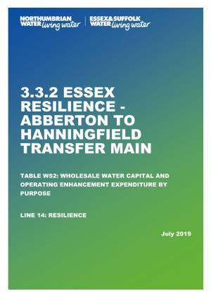 3.3.2 Essex Resilience - Abberton to Hanningfield Transfer Main