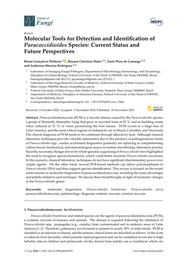 Molecular Tools for Detection and Identification Of