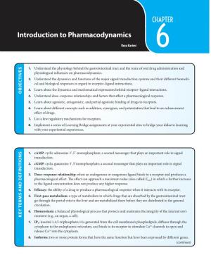 Introduction to Pharmacodynamics Reza Karimi 6