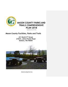 Mason County Parks and Trails Comprehensive Plan