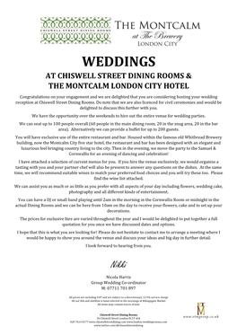Weddings at Chiswell Street Dining Rooms.Pdf