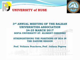 University of Ruse Presentation.Pdf