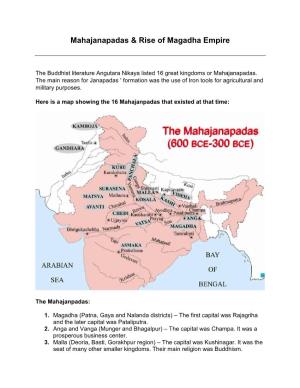 Mahajanapadas & Rise of Magadha Empire