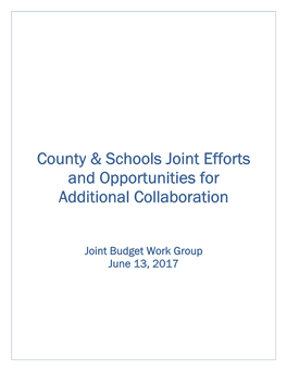FY2017 County Schools Shared Services