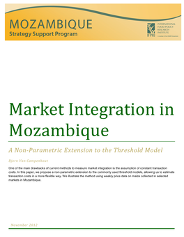 Market Integration in Mozambique