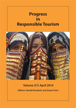 Progress in Responsible Tourism