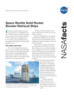 Space Shuttle Solid Rocket Booster Retrieval Ships