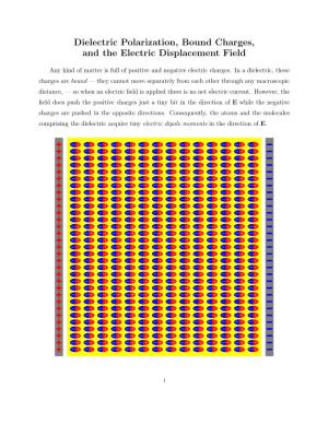 Dielectric Polarization, Bound Charges, and the Electric Displacement Field