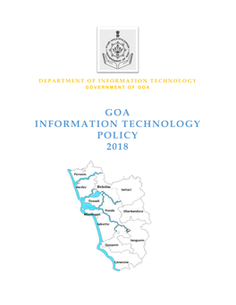 Govt of Goa It Policy 2018