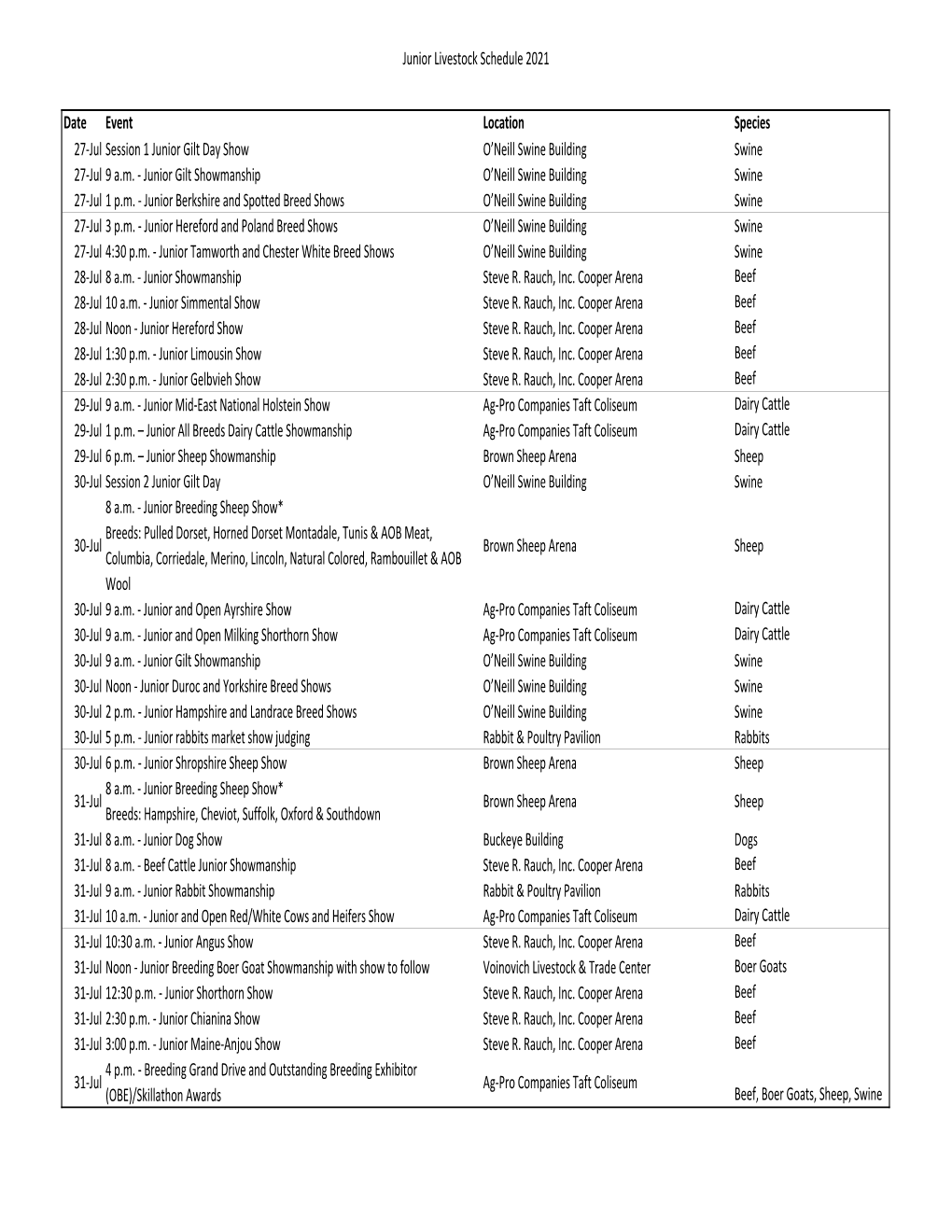 Livestock Schedule 07.02.2021.Xlsx