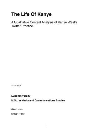 A Qualitative Content Analysis of Kanye West's Twitter Practice
