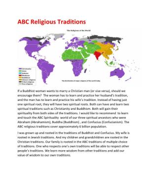 ABC Religious Traditions