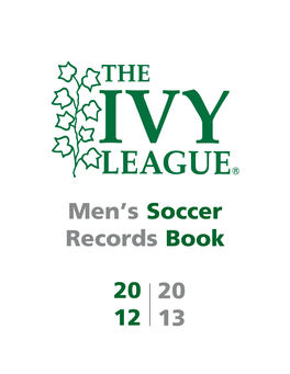 20 12 20 13 Men's Soccer Records Book