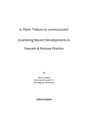 Is There "Failure to Communicate? Examining Recent Developments In