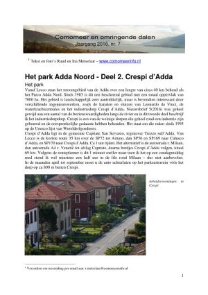 Het Park Adda Noord - Deel 2