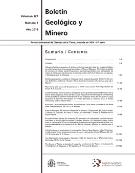 Boletín Geológico Y Minero