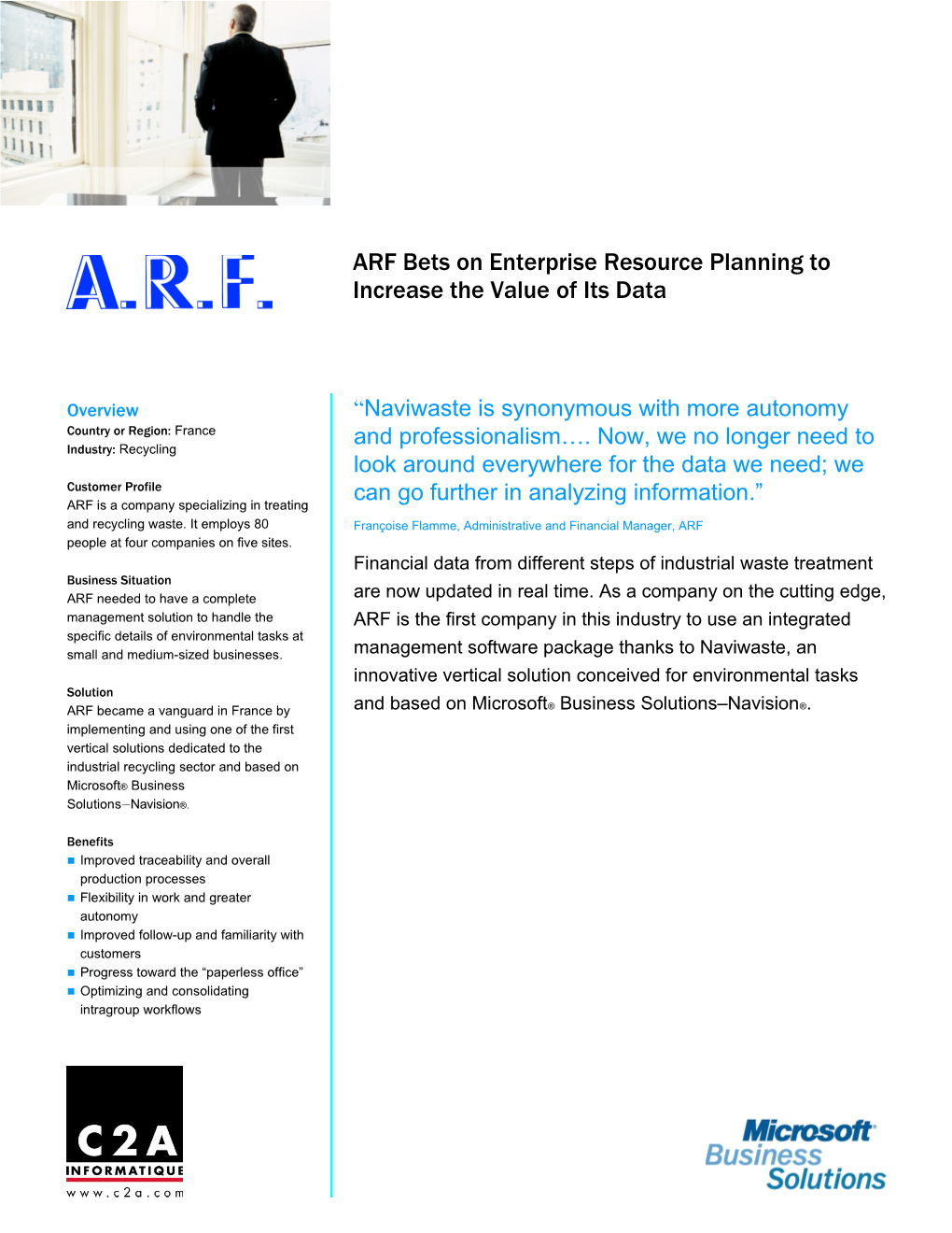 ARF Bets On Enterprise Resource Planning To Increase The Value Of Its Data