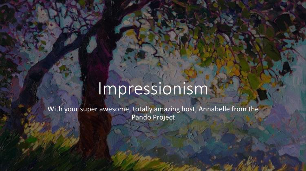 Impressionism (Pdf)