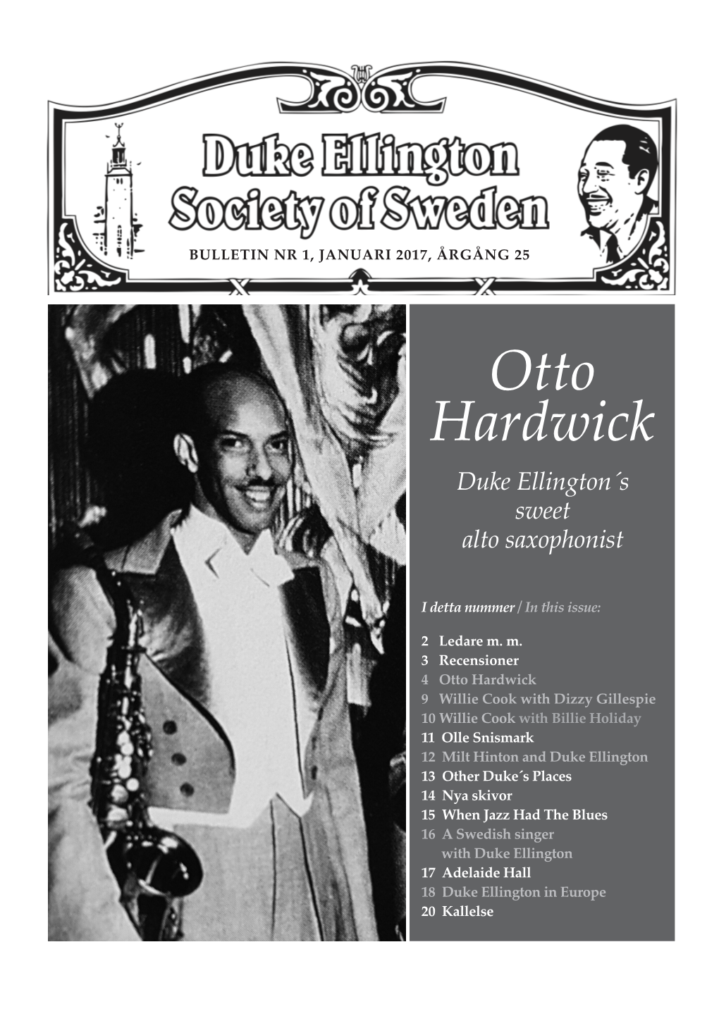 Otto Hardwick Duke Ellington´S Sweet Alto Saxophonist