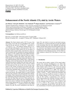 Enhancement of the North Atlantic CO2 Sink by Arctic Waters