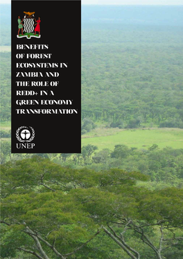 Benefits of Forest Ecosystems in Zambia and the Role of Redd+ in A