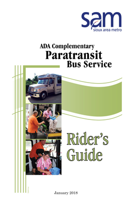 Paratransit Rider's Guide