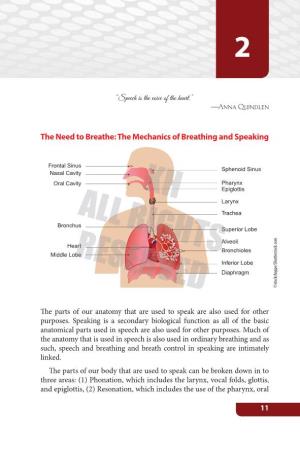 The Mechanics of Breathing and Speaking